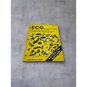 Sylvania ECG Semiconductors Master Replacement Guide Book Yellow Vintage 1982